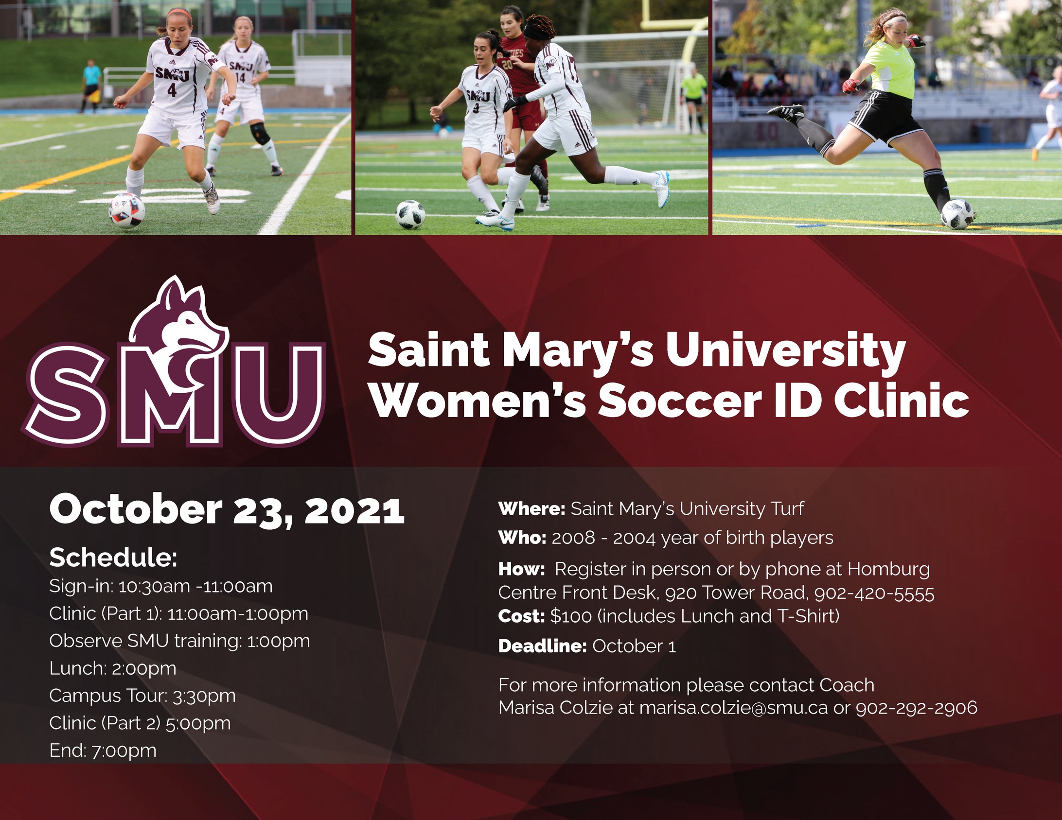 Saint Mary's University Women's Soccer ID Clinic