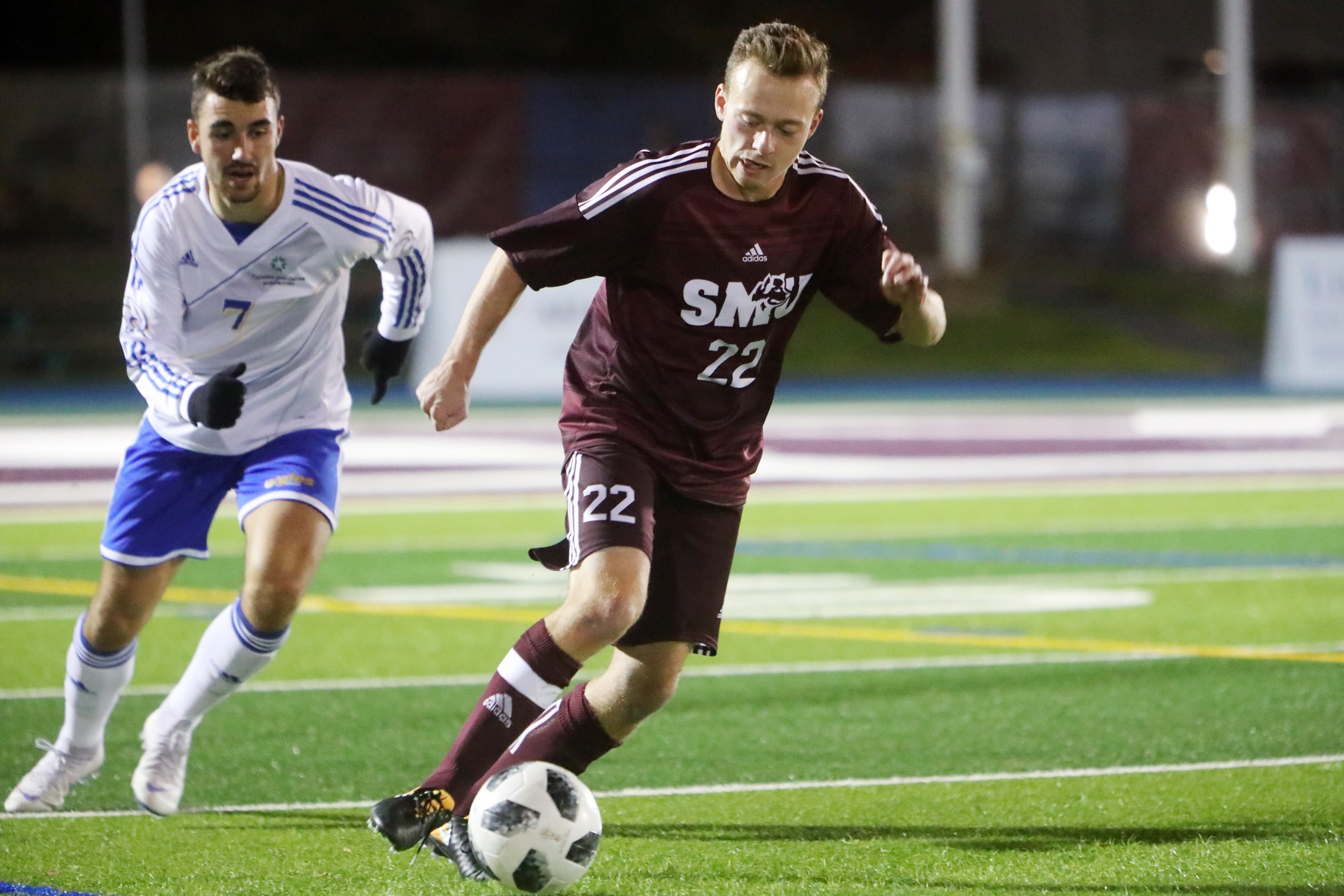 Moncton upends SMU 2-1 in men's soccer