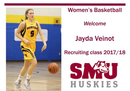 Women's Basketball announce Jayda Veinot to 17/18 lineup