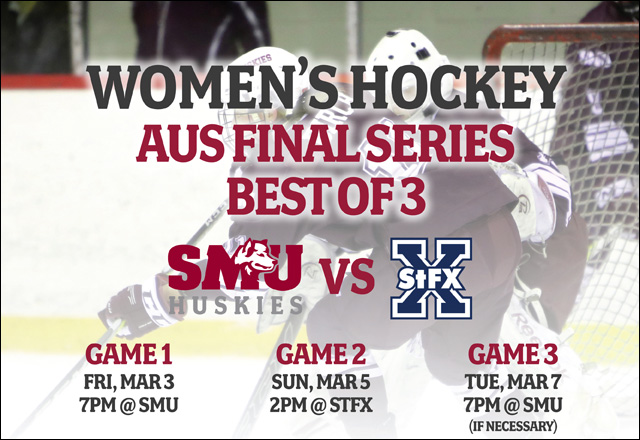 Huskies vs X-Women in Best of 3 Women's Hockey Final
