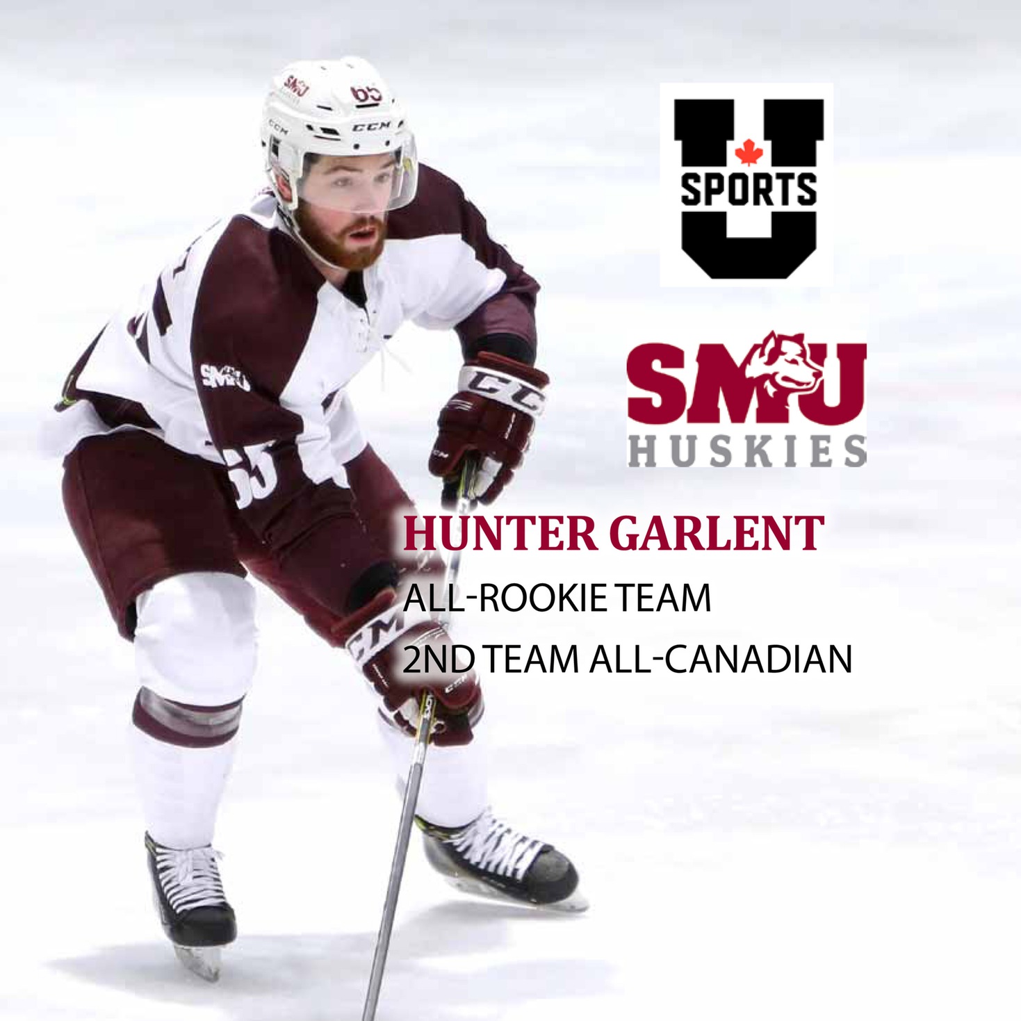 U SPORTS MEN'S HOCKEY AWARDS - Garlent named to All-Rookie team and 2nd team all-canadian