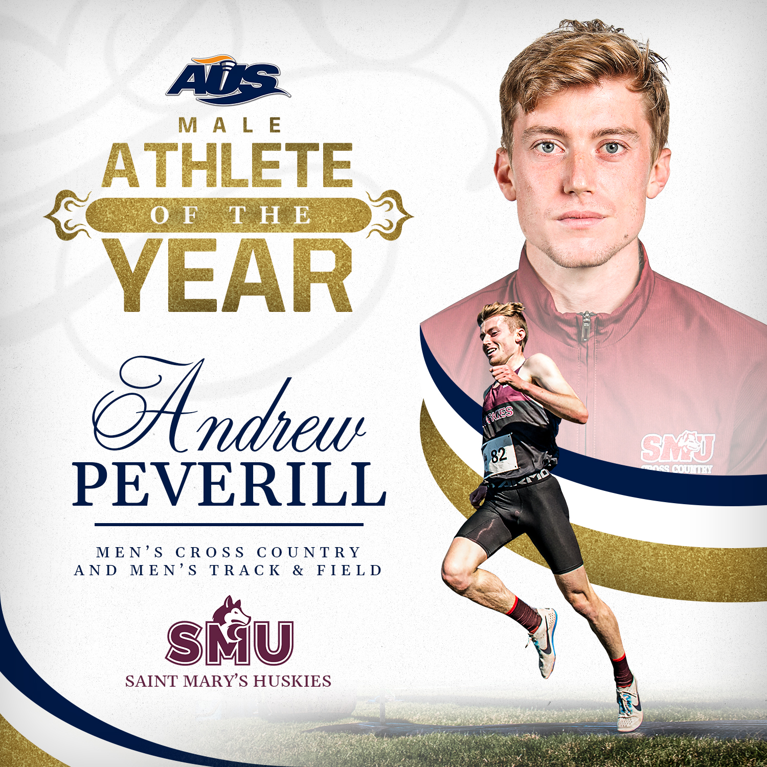 Andrew Peverill named 2022-23 AUS Male Athlete of the Year