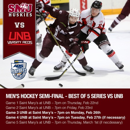 AUS Men's Hockey semi-final series vs UNB - Game 3 Tonight